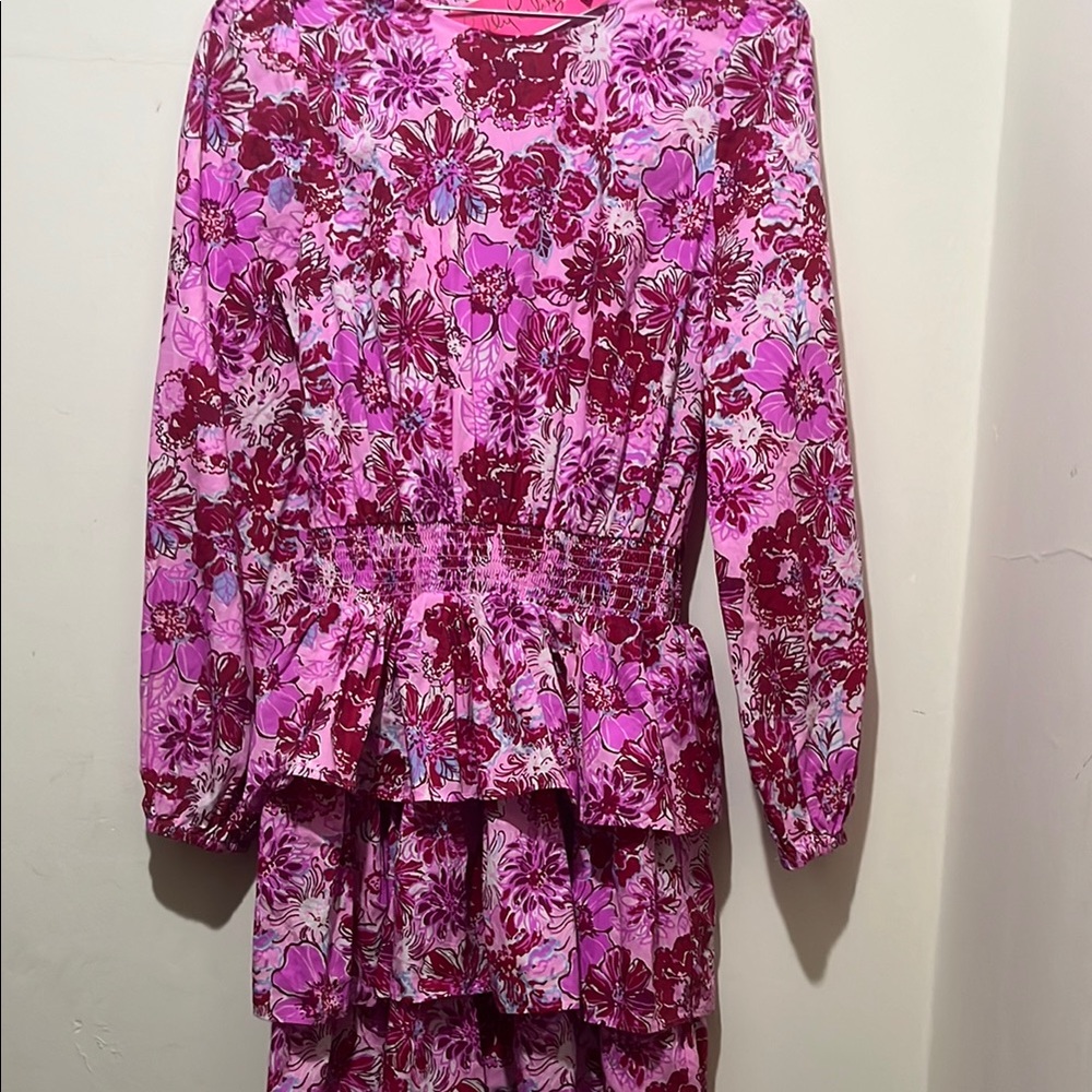 Lilly Pulitzer Pink and Purple Floral Dress